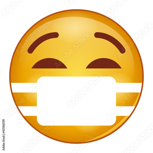 Gradient style emoji mask.