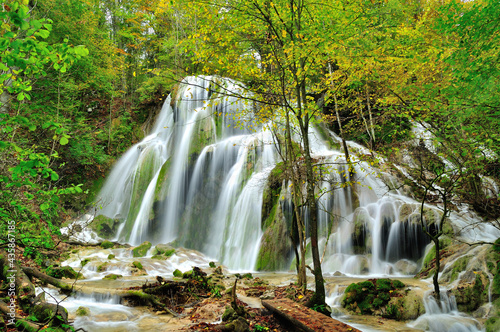 Mountain waterfall  Beusnita  in Romania