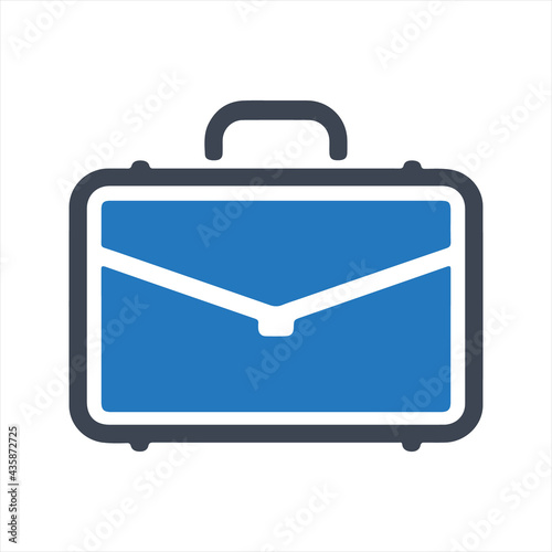 Briefcase icon, vector and glyph