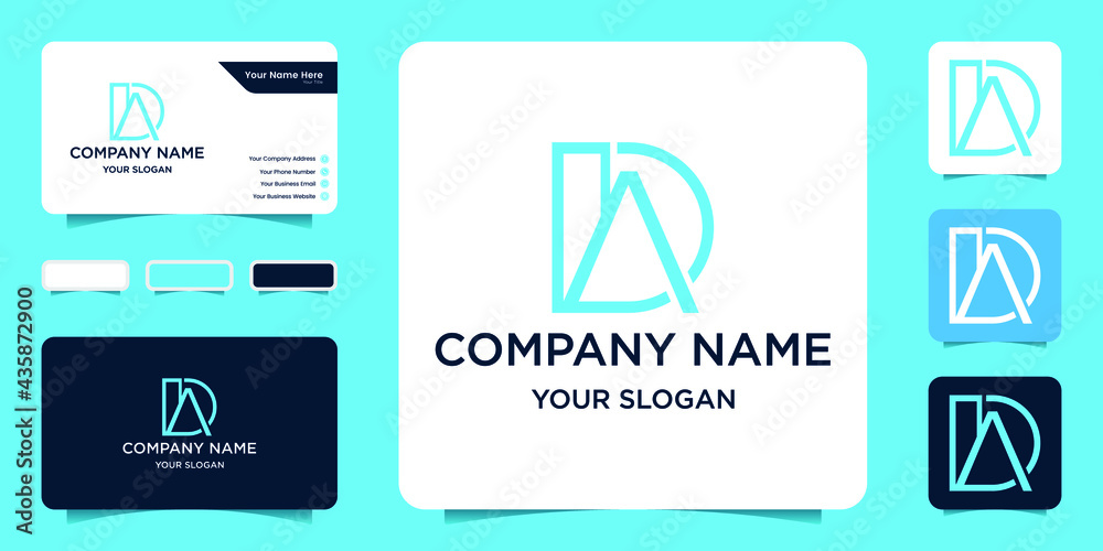 simple D and A logo design simple D and A logo design