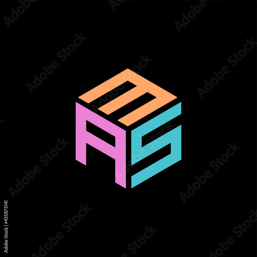 Hexagon logo with the letters MAS design