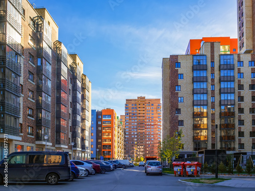 Residential quarters. City development. Summer shooting. © vadim