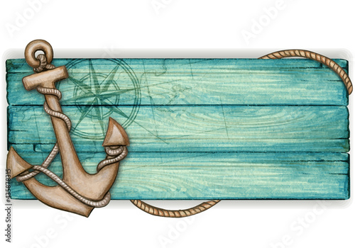 anchor and rope