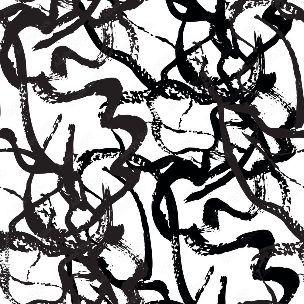 Vector paper inky marbling effect fluid paint seamless pattern ...