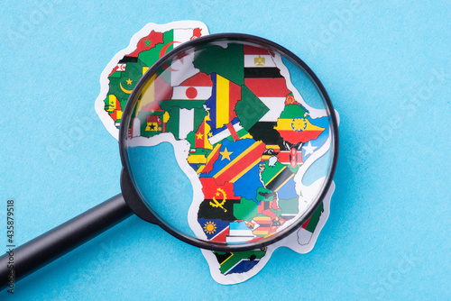 Billede på lærred Exploring countries of Africa