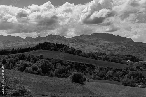 Borrello, Chieti, Abruzzo.  Panorama.  Borrello is an Italian town of 338 inhabitants in the province of Chieti in Abruzzo.  It is also part of the Medio Sangro mountain community. photo