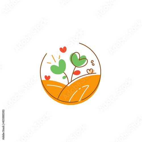 Bakery and pastry eco shop round logo design (ID: 435880383)