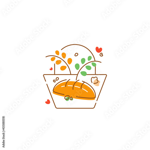 Bakery and pastry, home baking logo or label (ID: 435880518)