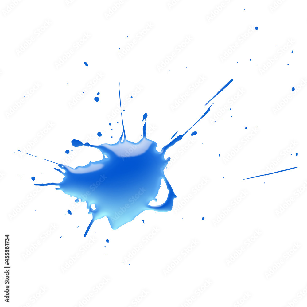 Obraz premium splash isolated on white