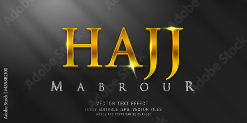 Hajj Mabrour text style effect