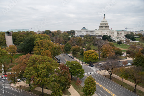 Capitol building within the Washington DC skyline
