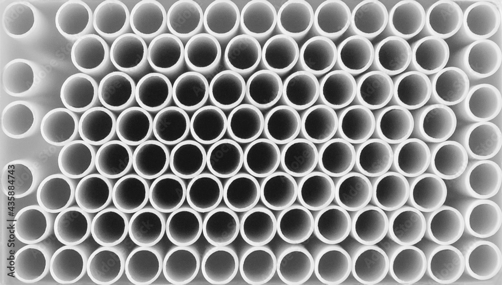 Cellular texture. Abstract background made of round straws for drink Cellular texture. Abstract background made of round straws for drink