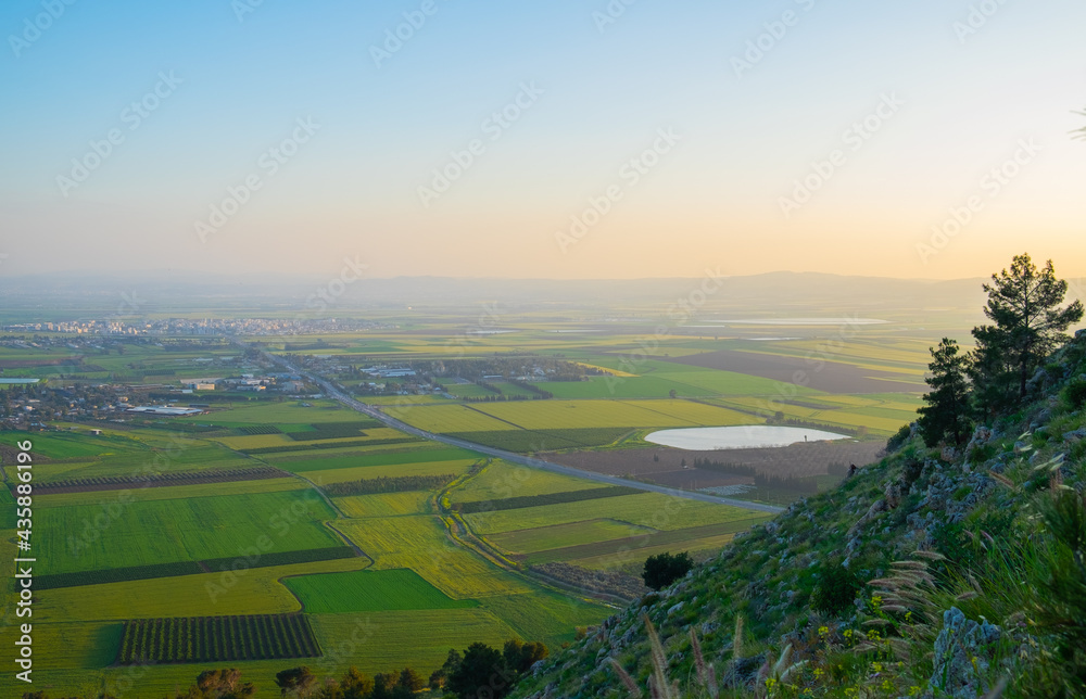 Sunset over the Jezreel valley