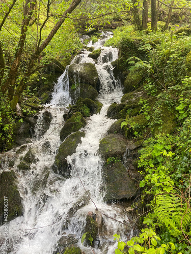 Fototapeta Naklejka Na Ścianę i Meble -  Waterfall Lynton, River Lyn, Devon