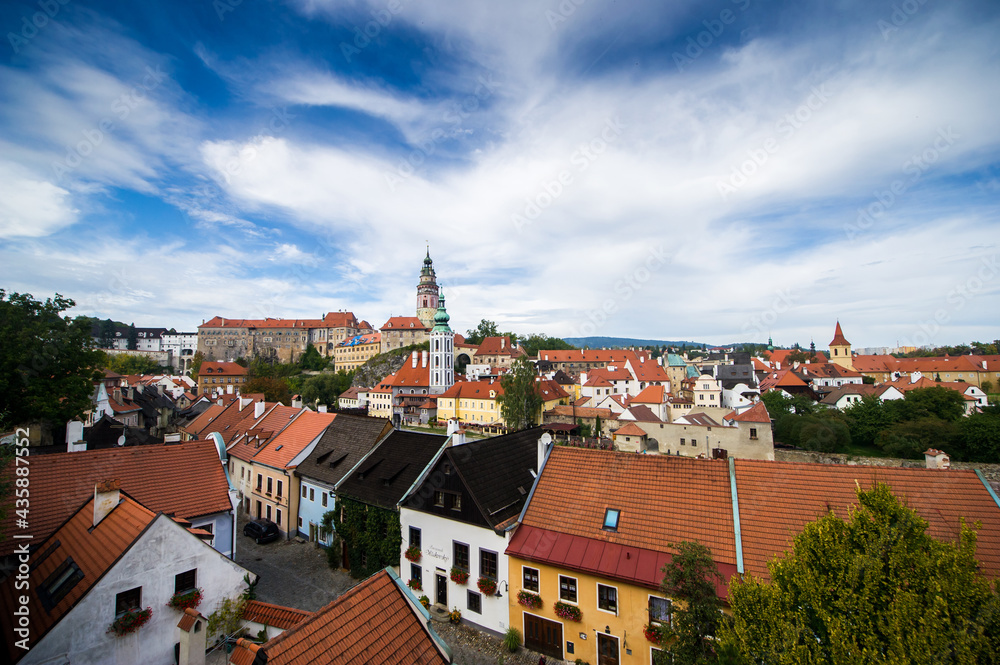 Panorama of Cesky Krumlov, Czech Republic