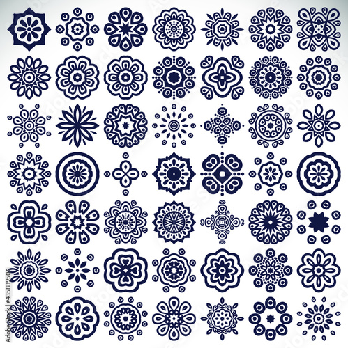 Attractive seamless pattern with elements