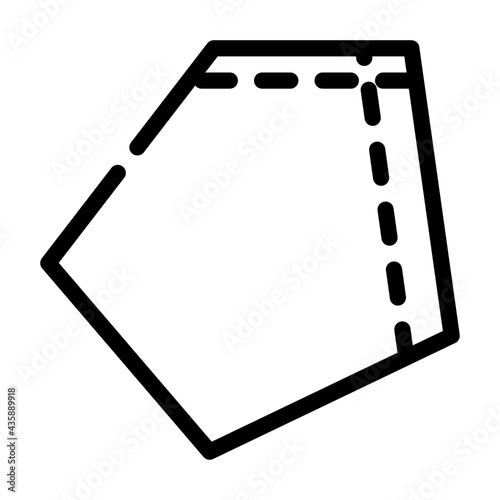 patch pocket for workwear line icon vector. patch pocket for workwear sign. isolated contour symbol black illustration
