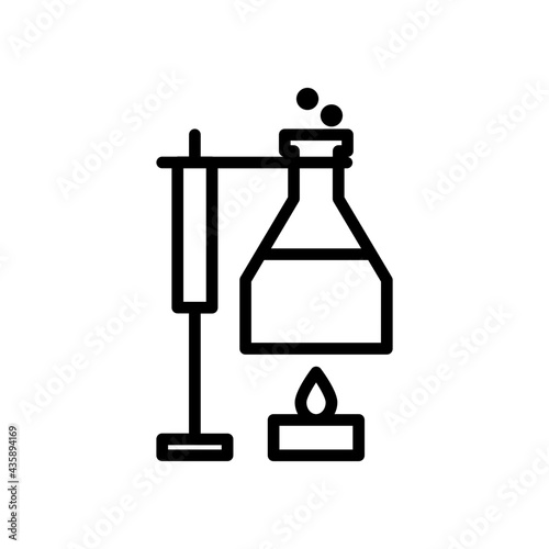 Research with beaker icon