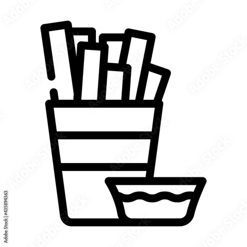 paella spain meal line icon vector. paella spain meal sign. isolated contour symbol black illustration