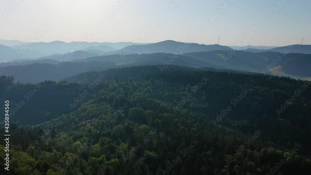 Drone Video of morning in the mountains Drone Video of morning in the mountains
