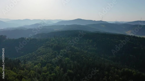 Drone Video of morning in the mountains