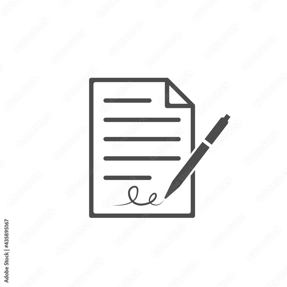 Pen signing a contract with signature The process of business financial agreement Pen signing a contract with signature The process of business financial agreement
