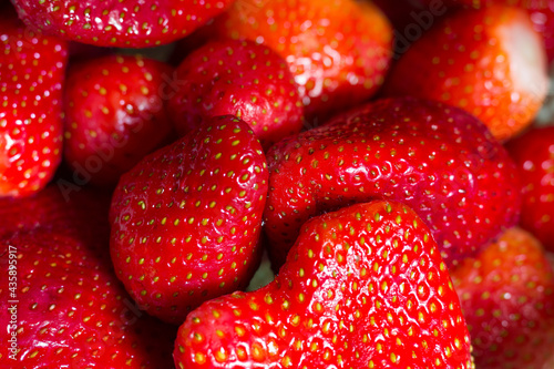 Close-up of red strawberries