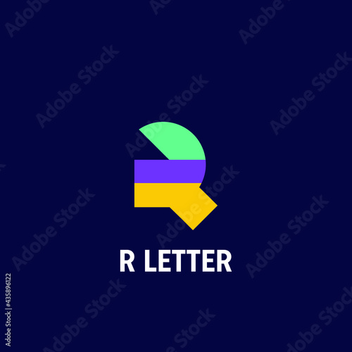 Modern Letter R - Logo design