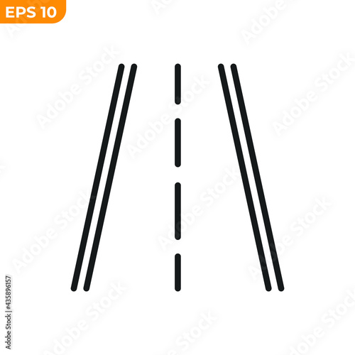 road icon symbol template for graphic and web design collection logo vector illustration