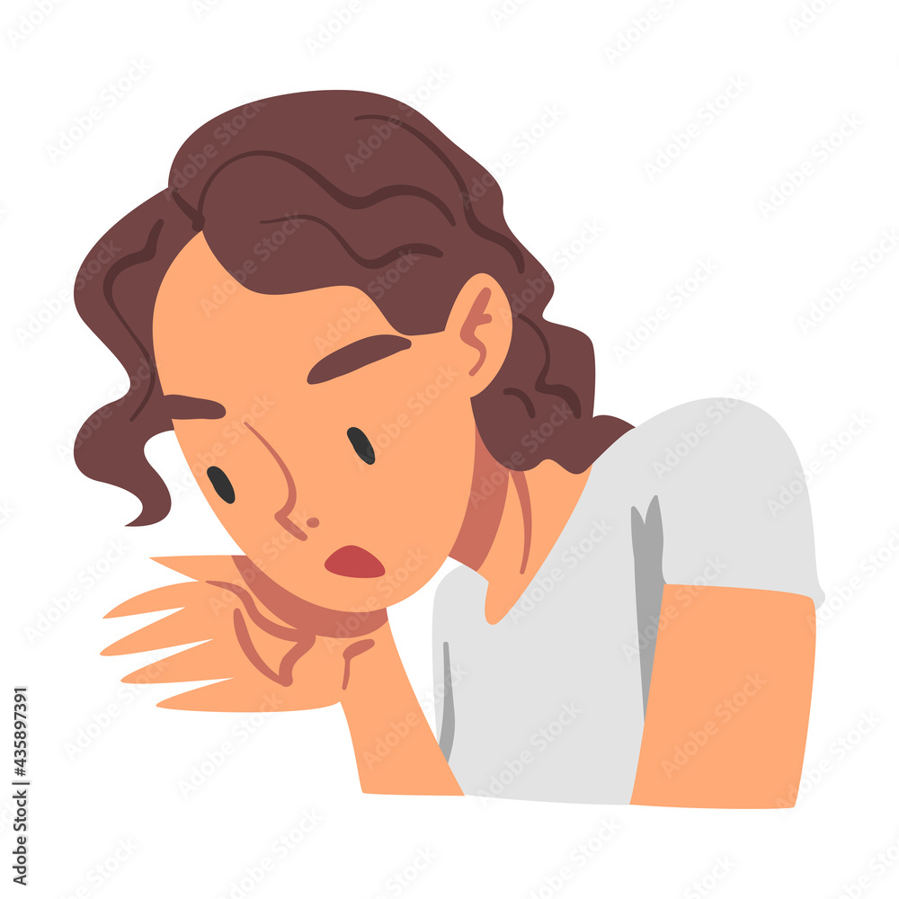 Girl Shouting with Anger and Gesturing, Person Expressing Disagreement or Disapproval Emotions Cartoon Vector Illustration Girl Shouting with Anger and Gesturing, Person Expressing Disagreement or Disapproval Emotions Cartoon Vector Illustration