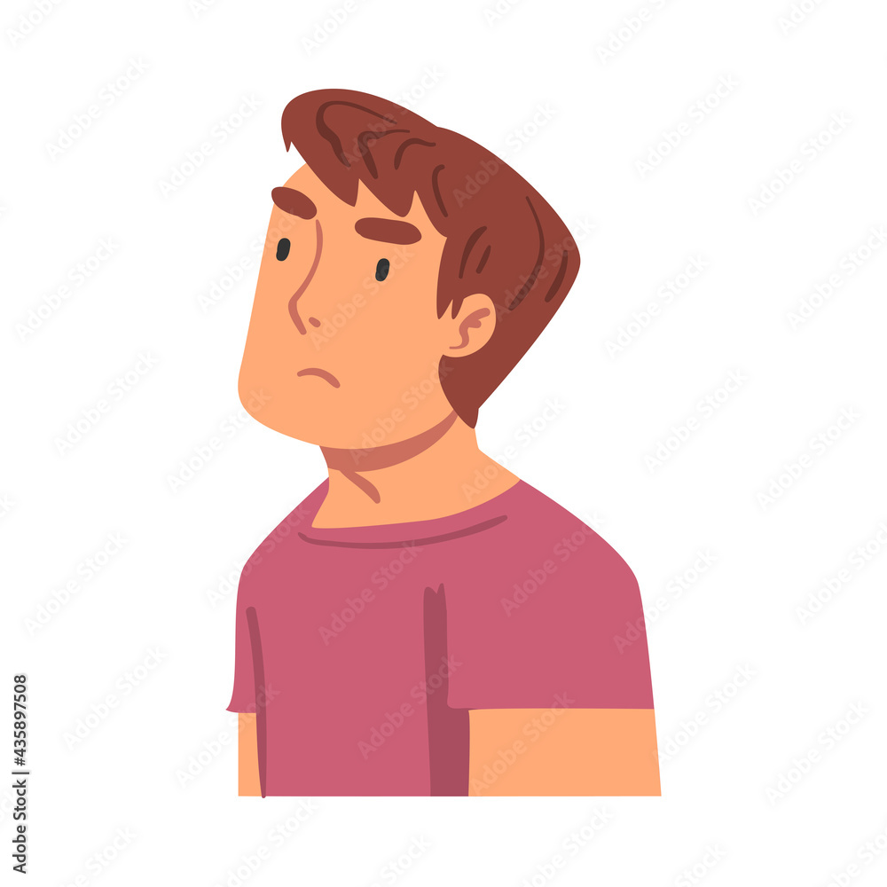 Man Showing Negative Emotions, Person Expressing Disagreement or Disapproval Cartoon Vector Illustration Man Showing Negative Emotions, Person Expressing Disagreement or Disapproval Cartoon Vector Illustration