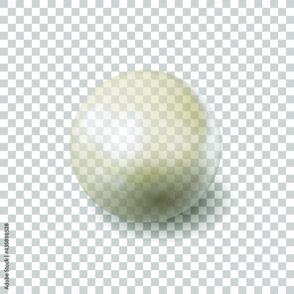 Vector glass transparent 3D sphere isolated on light background, translucent object, realistic pearl.
Vector glass transparent 3D sphere isolated on light background, translucent object, realistic pearl.