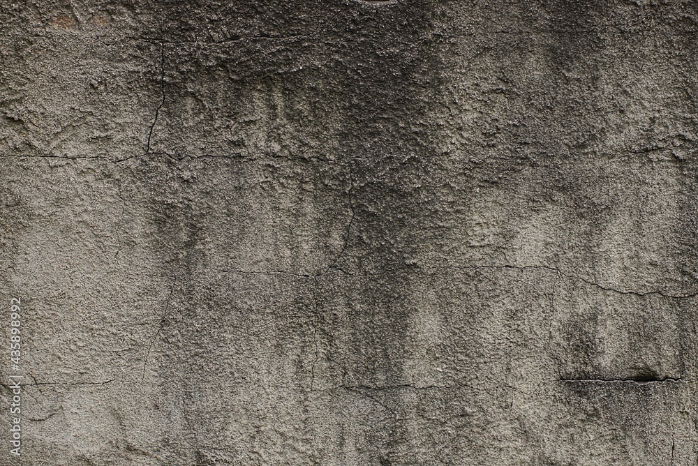 Wall Mural gray black stone texture of soot on the concrete wall