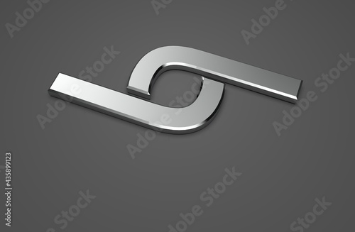 J 3D, Metal, Chrome, Cromado,  Logo photo