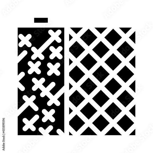 grid building material glyph icon vector. grid building material sign. isolated contour symbol black illustration