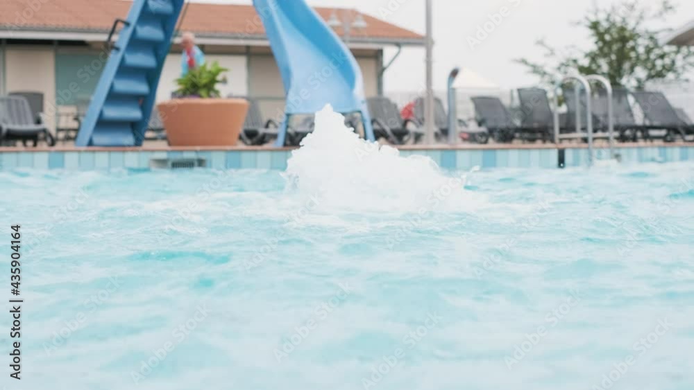 Hot tub water bubbling pool hot spring county summer swimming area deep water crystal clear slippery slide beach resort waves cloudy moody day outdoor fun family vacation camping bubbles visit Europe