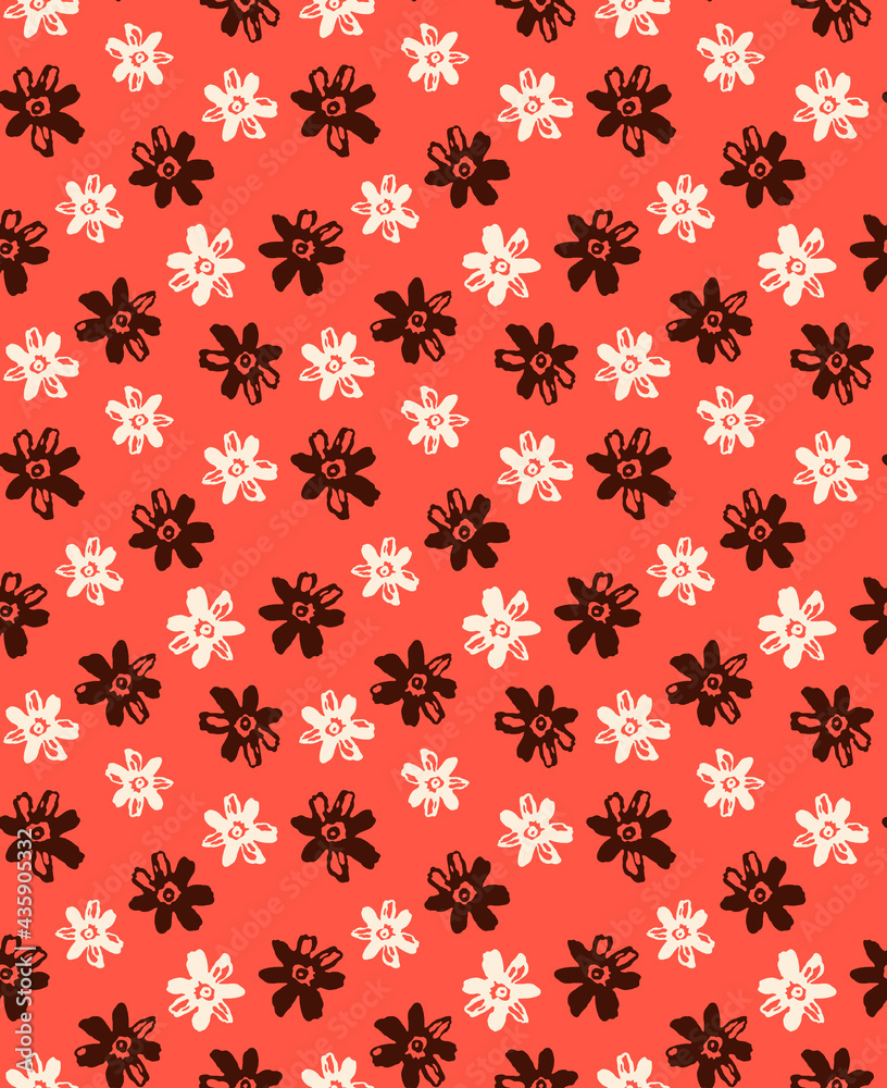 Seamless flower pattern, floral print.