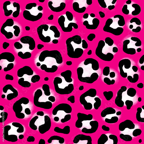 Seamless animal pattern. Leopard hot summer background. African wallpaper, suitable for wrapping, textile, disign.