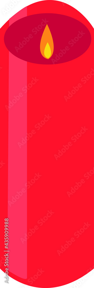 Red candle for christmas decoration Red candle for christmas decoration
