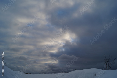 snow covered mountains