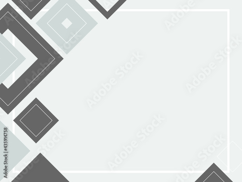 Abstract geometric background gray pattern, mosaic template, banner design, triangle and square shapes with copy space, black and white colors, modern layout, concept with place for text