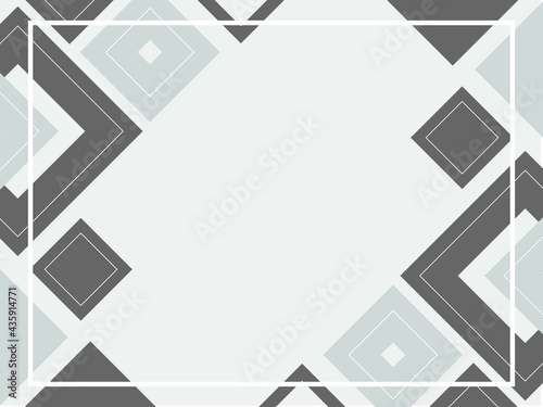 Abstract geometric background gray pattern, mosaic template, banner design, triangle and square shapes with copy space, black and white colors, modern layout, concept with place for text