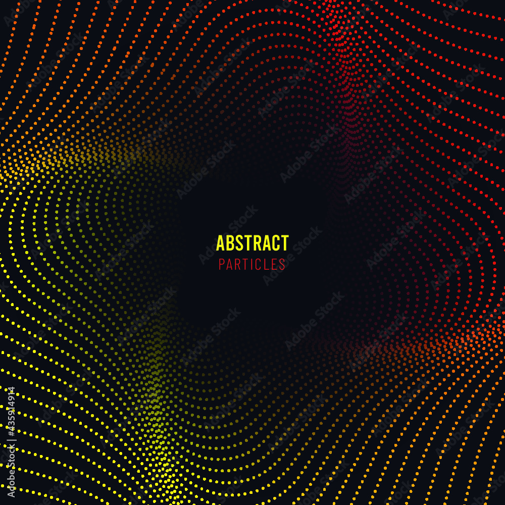 Abstract Technology background Circular Red-Yellow gradient background ...