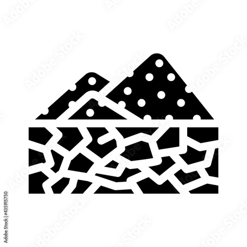 drought disaster glyph icon vector. drought disaster sign. isolated contour symbol black illustration