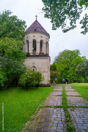 Ancient Martvili monastery in Georgia, orthodox church. Travel