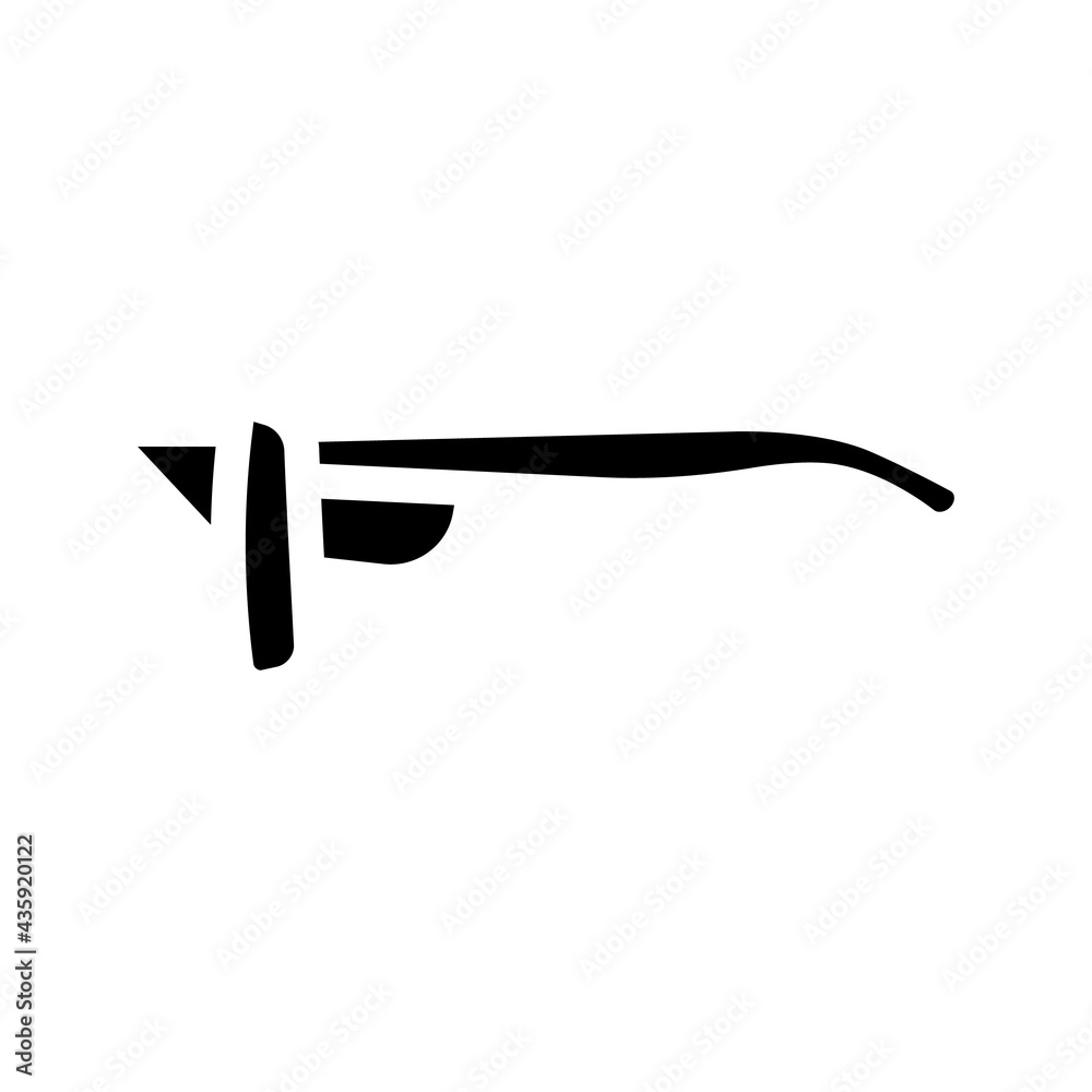 prismatic glasses glyph icon vector. prismatic glasses sign. isolated contour symbol black illustration
