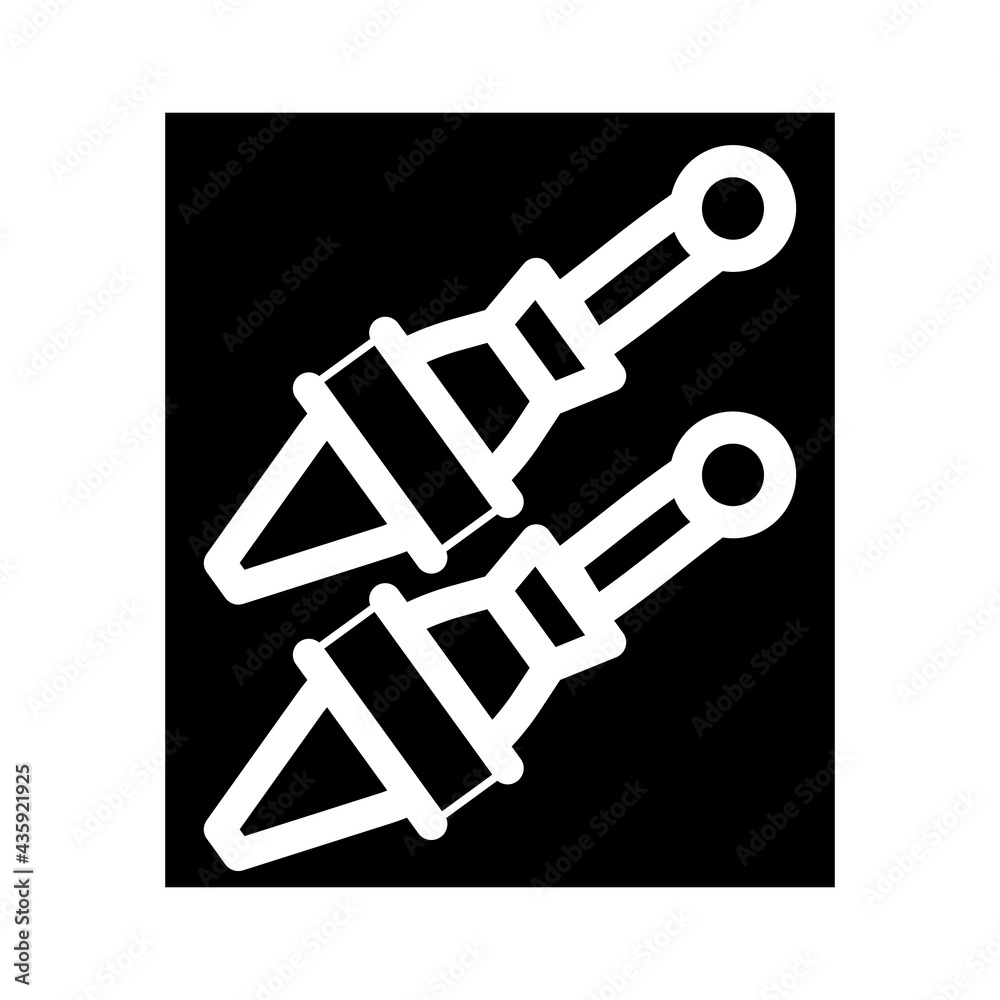 knife pocket glyph icon vector. knife pocket sign. isolated contour symbol black illustration knife pocket glyph icon vector. knife pocket sign. isolated contour symbol black illustration