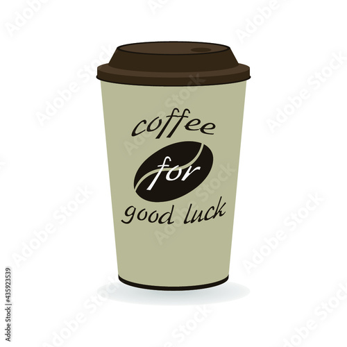 Coffee Cup - Mockup template for cafe, restaurant corporate identity design. Black, White, Brown Cardboard Coffee Cup Mockup. Vector template of disposable plastic and paper tableware for hot drinks
