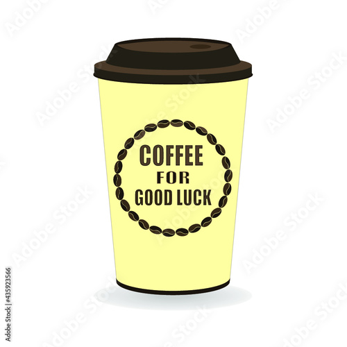 Coffee Cup - Mockup template for cafe, restaurant corporate identity design. Black, White, Brown Cardboard Coffee Cup Mockup. Vector template of disposable plastic and paper tableware for hot drinks