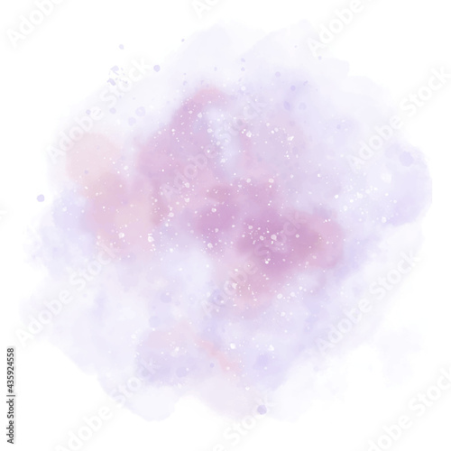 Paint pink purple pastel background for art design, tag. Pink white paint pastel watercolor stain element for background, frame, card, label
